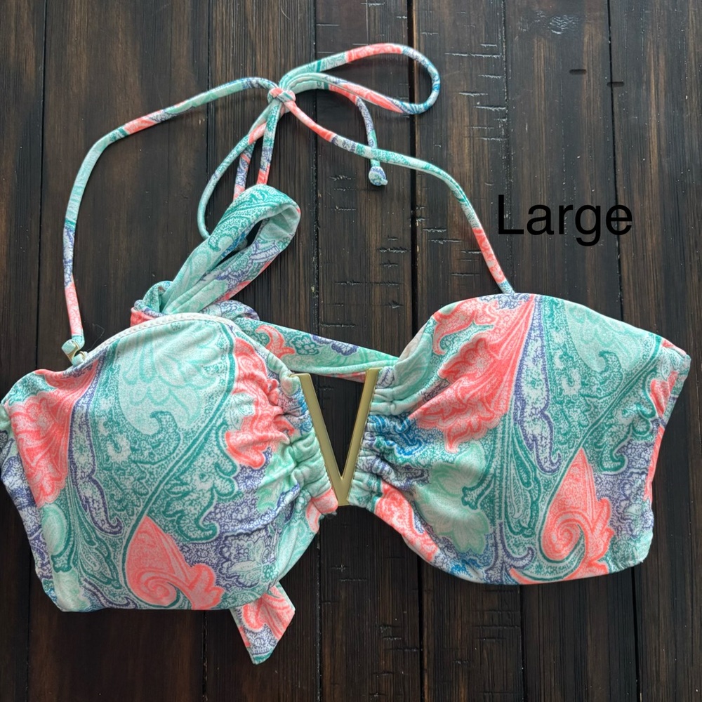 Colorful Paisley Bikini Top